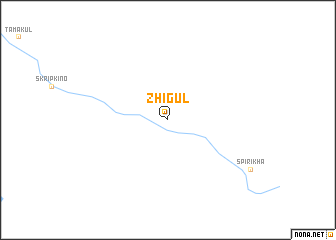 map of Zhigul\