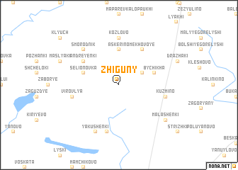 map of Zhiguny