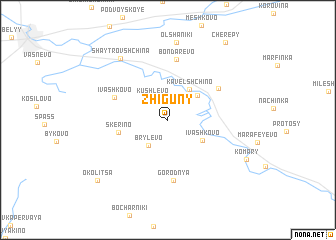 map of Zhiguny