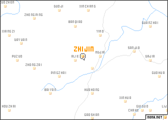 map of Zhijin