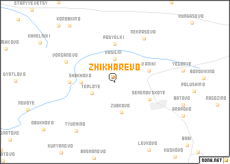 map of Zhikharëvo