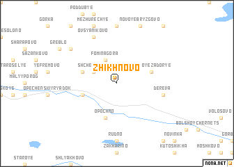 map of Zhikhnovo