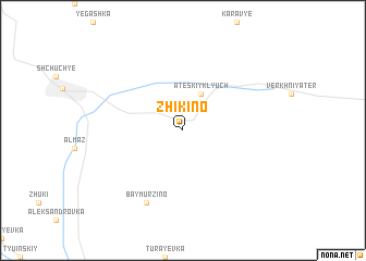 map of Zhikino