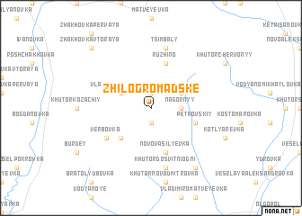 map of Zhilo-Gromadske