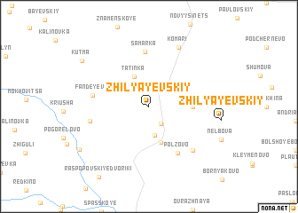 map of Zhilyayevskiy