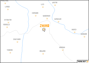 map of Zhima