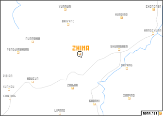 map of Zhima