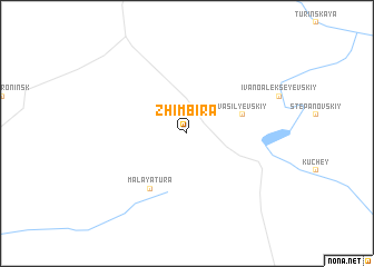 map of Zhimbira