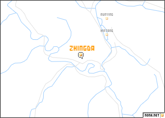 map of Zhingda