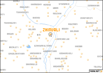 map of Zhinvali