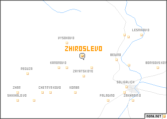 map of Zhiroslevo