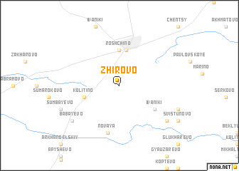 map of Zhirovo