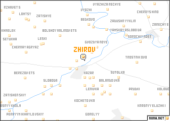 map of Zhirov