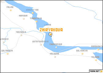 map of Zhiryakova