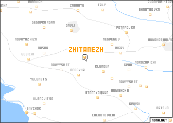 map of Zhitanezh