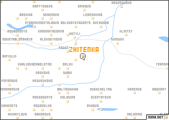 map of Zhitenka