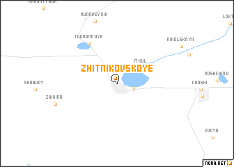 map of Zhitnikovskoye