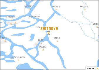 map of Zhitnoye