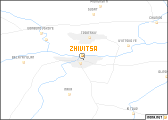 map of Zhivitsa