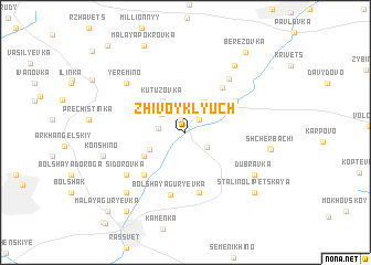 map of Zhivoy Klyuch