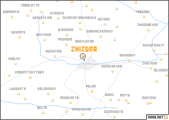 map of Zhizdra