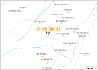 map of Zhizhgai Kili