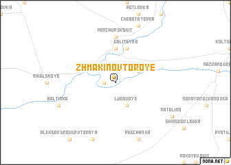 map of Zhmakino Vtoroye