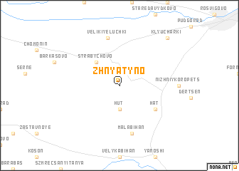 map of Zhnyatyno