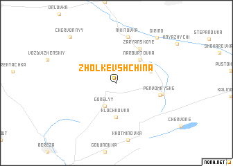 map of Zholkevshchina