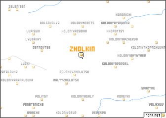 map of Zholkin