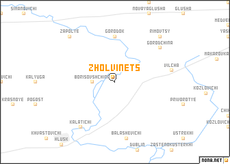map of Zholvinets