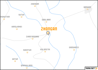 map of Zhong\