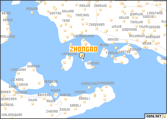 map of Zhong\