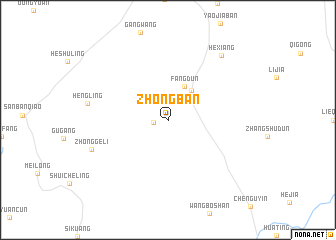 map of Zhongban