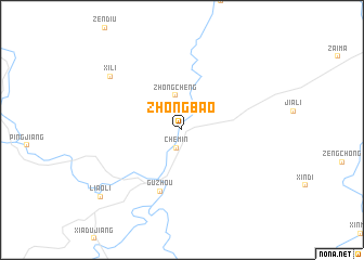 map of Zhongbao