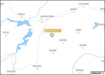 map of Zhongba
