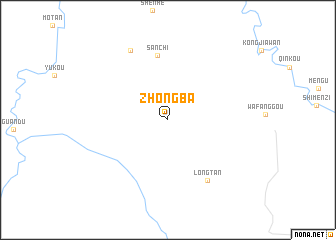 map of Zhongba