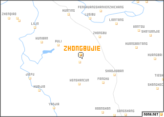 map of Zhongbujie