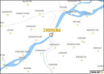 map of Zhongbu