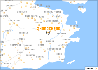 map of Zhongcheng