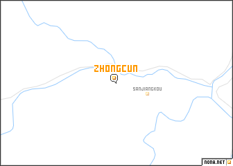 map of Zhongcun