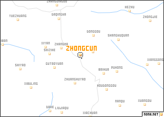 map of Zhongcun