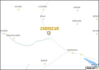 map of Zhongcun