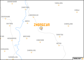 map of Zhongcun