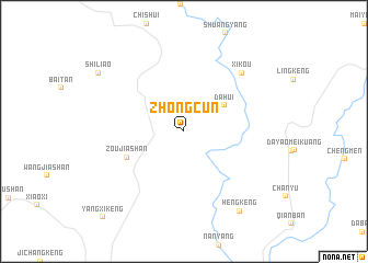 map of Zhongcun