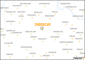 map of Zhongcun