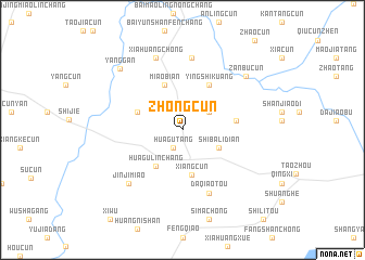 map of Zhongcun