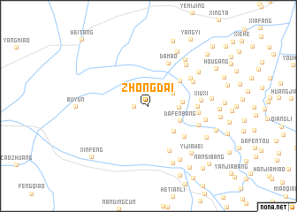 map of Zhongdai