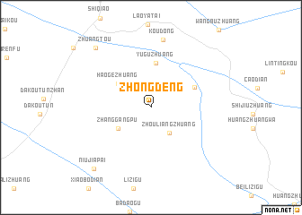 map of Zhongdeng