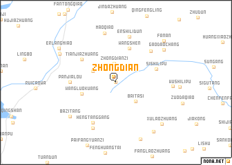 map of Zhongdian